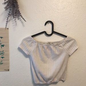 John Galt USA off the shoulder crop top!